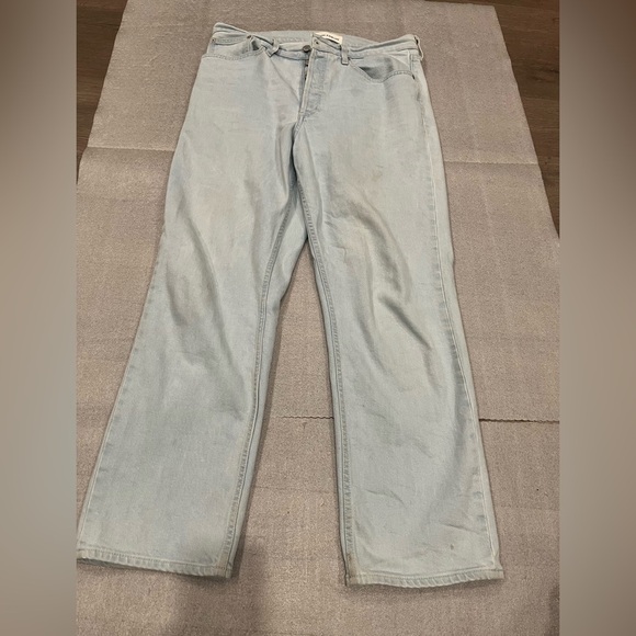 [W32]Denim Forum The Arlo Hi-rise Straight Jean 28L Classic Light Blue - Picture 4 of 12